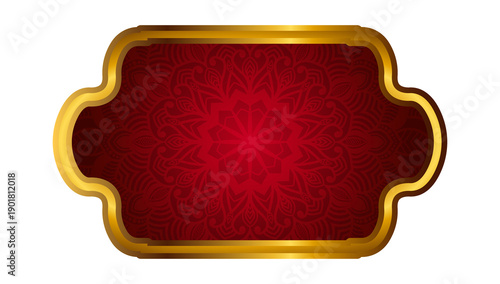 Set Of Luxury Golden Arabic Islamic Banner Title Frame Png Transparent Background Gold Text Box