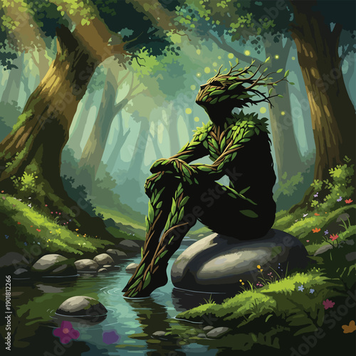 Meditative Forest Spirit