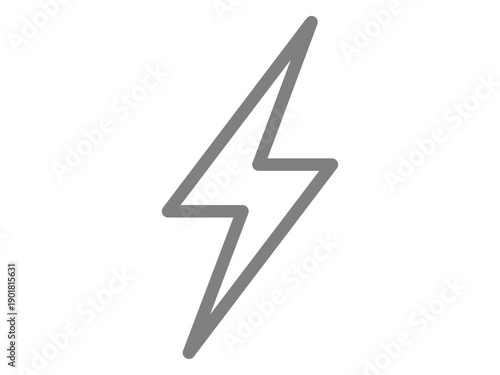 電気や充電を表す雷マークのアイコン
