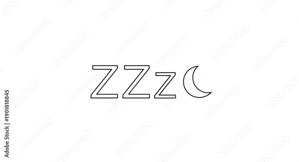 Obraz premium Illustration of Sleeping Person with Moon Symbolizing Rest and Serenity at Night