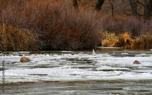 river in winter