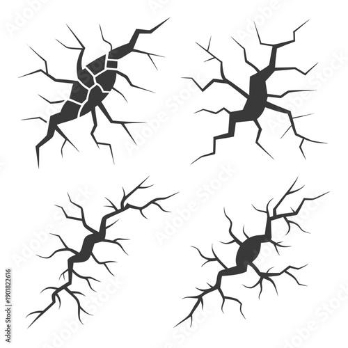 Foto A cluster of neurons interconnected by dendrites and axons
