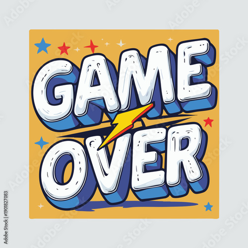 Cartoon Style Smiling Shopkeeper Working at Checkout Counter Illustration