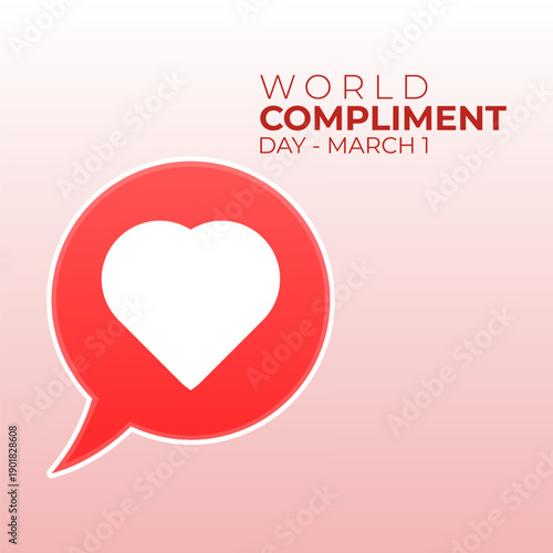 vector graphic of World Compliment Day ideal for World Compliment Day celebration