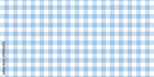 Blue and white plaid fabric texture background. Seamless pattern checkered wallpaper.Eps10