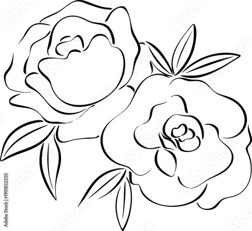hand drawn wedding
