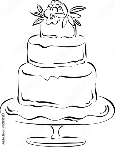 hand drawn wedding