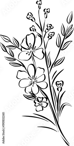 hand drawn wedding