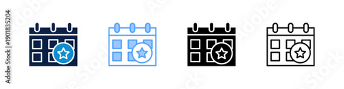 Events Multiple Style Icon Set Collection 