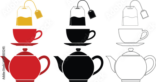 Tea Cup And Teapot Beverage Icon