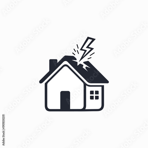 House Hit by Lightning