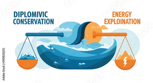 Diplomatic Conservation vs Energy Exploitation Concept