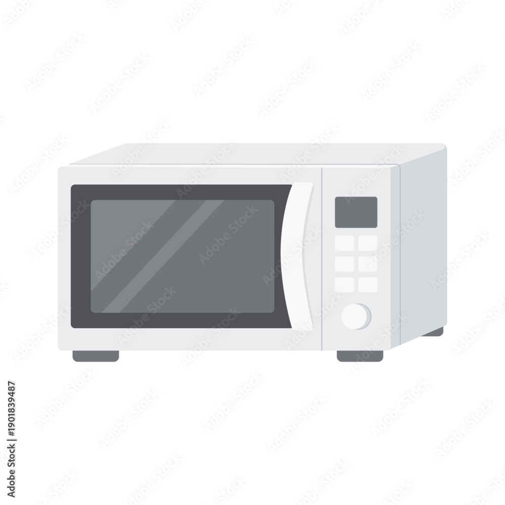 Obraz premium シンプルな電子レンジのイラスト