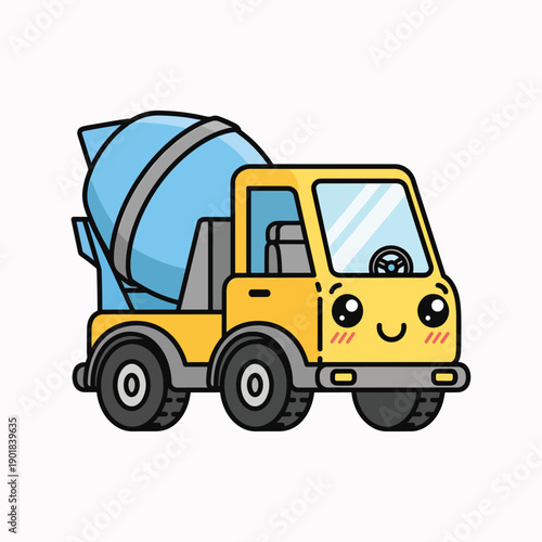Happy Cement Mixer Truck