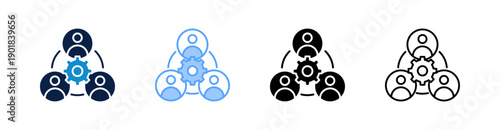 Stakeholders Multiple Style Icon Set Collection 