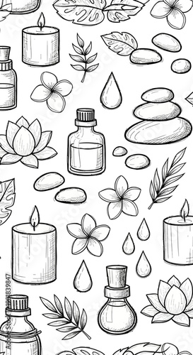Aromatherapy Bottles and Candles Design