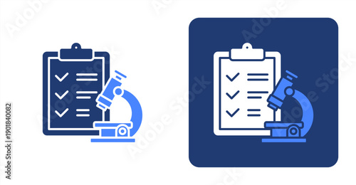 Lab Screening icon, with contrast background.