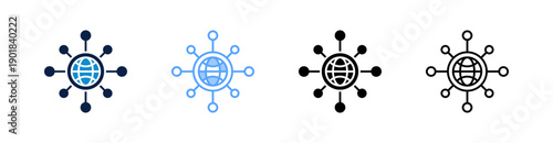 Digitization Multiple Style Icon Set Collection 