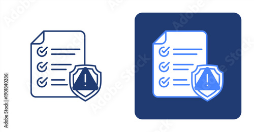 Risk Screening icon, with contrast background.
