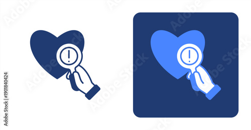 Early Detection icon, with contrast background.