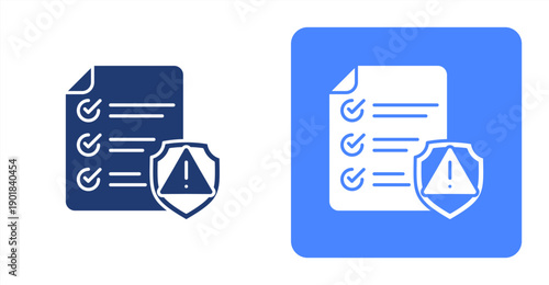 Risk Screening icon, with contrast background.
