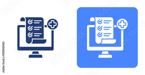 Screening Result icon, with contrast background.