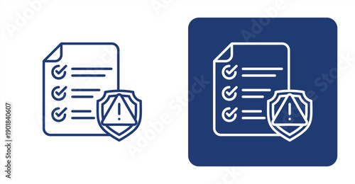 Risk Screening icon, with contrast background.
