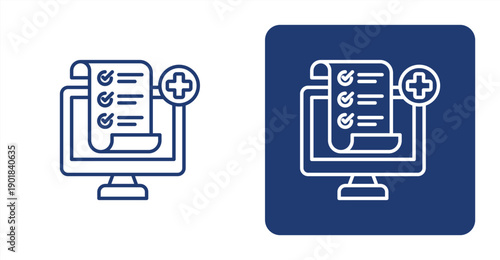 Screening Result icon, with contrast background.