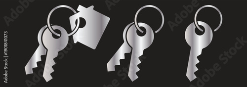 Key icon symbol for apps and websites. Key sign and symbol. keys vector