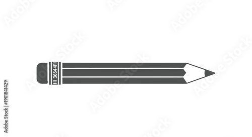 Black and White Pencil Closeup View.