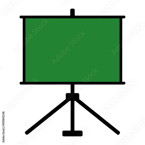 Projector Screen Green Screen Mockup – Presentation Display Template