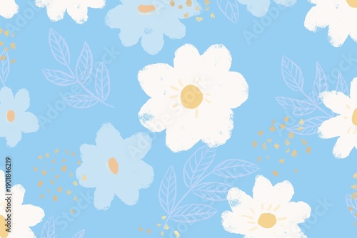 Spring daisy flower art background