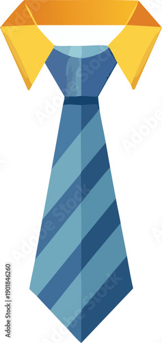 Origami tie icon, geometric folds, modern minimal icon