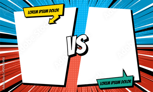 Comic versus art in funny template background