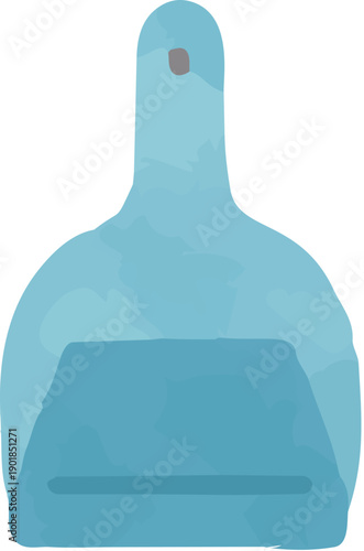 塵取りの水彩風イラスト