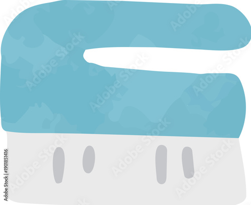 ブラシの水彩イラスト