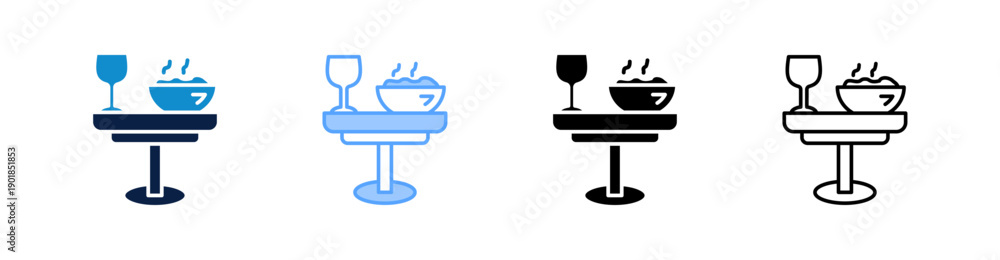 Obraz premium Breakfast Multiple Style Icon Set Collection 
