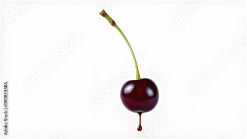 cherries on a white background