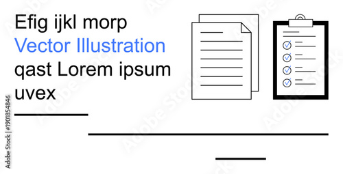 Business organization, task tracking, workflow management, documentation, office operations, productivity tools. Papers and a checklist on a clipboard. Task tracking and business organization concept