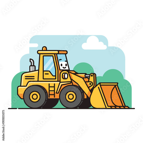 Smiling Front End Loader