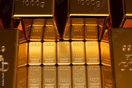 Fotografía Gold bar in golden luxury