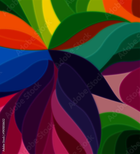 Abstract spectrum color wave shape background