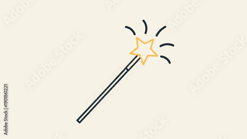 Magical Star Wand Icon