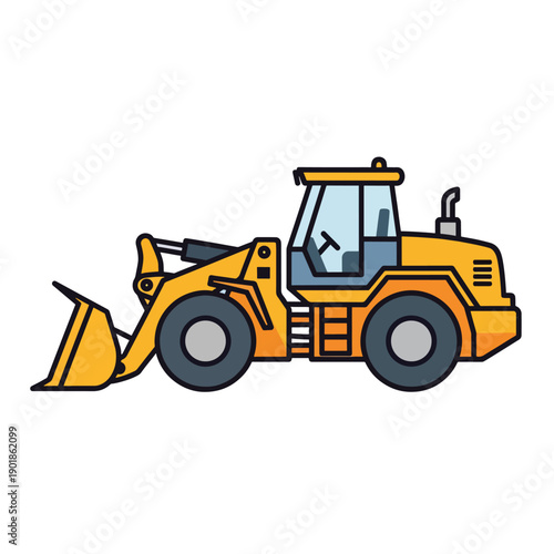 Yellow Front End Loader