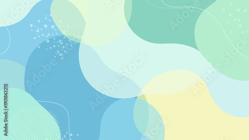 Soft Pastel Abstract Background with Organic Shapes and Gentle Colors