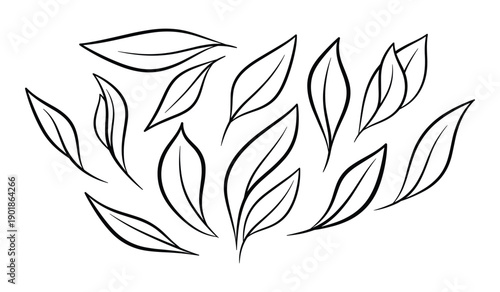 Simple Black Line Handdrawn Kitchen Silhouette utensil cooking tool