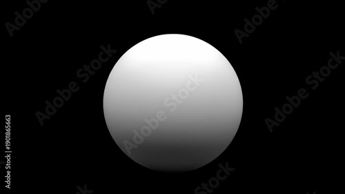 A minimalist white 3D egg-shaped object subtly deforms and reforms on a dark background. This seamless loop animation creates a calming, abstract visual experience.