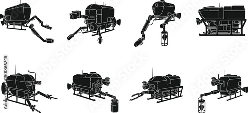Lunar Lander Spacecraft Robot Views space exploration technology