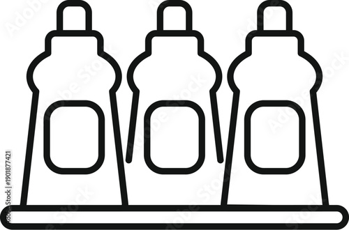 Paint tubes line art vector icon for creative art and hobby projects