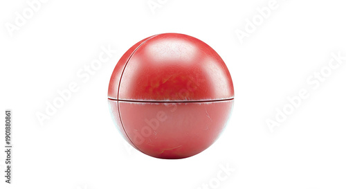 Free Download Red Sphere with Scratch Marks on White Background - GFXLoad